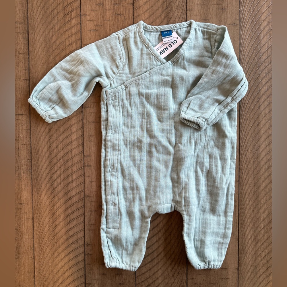 🆕Linen Jumpsuit NWT Old Navy 0-3m!